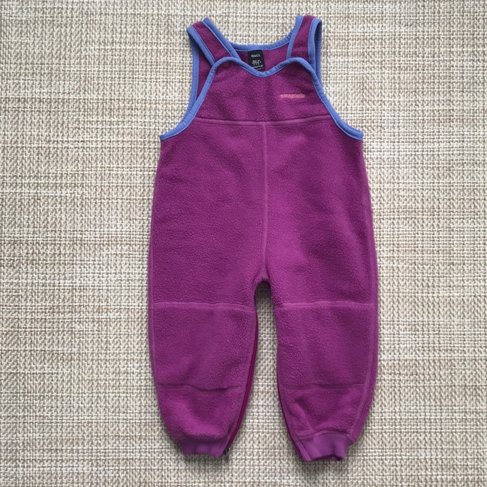 Patagonia Vintage Fleece Overalls (size 18m)